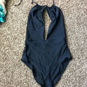 Black one piece swimsuit